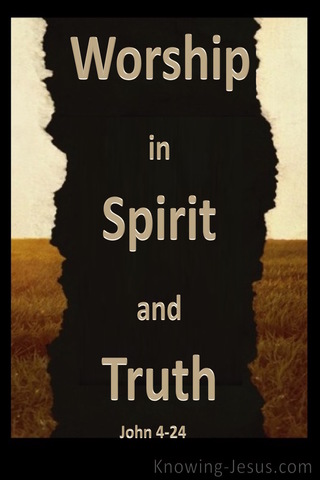 John 4:24 Worship In Spirit And Truth (brown)